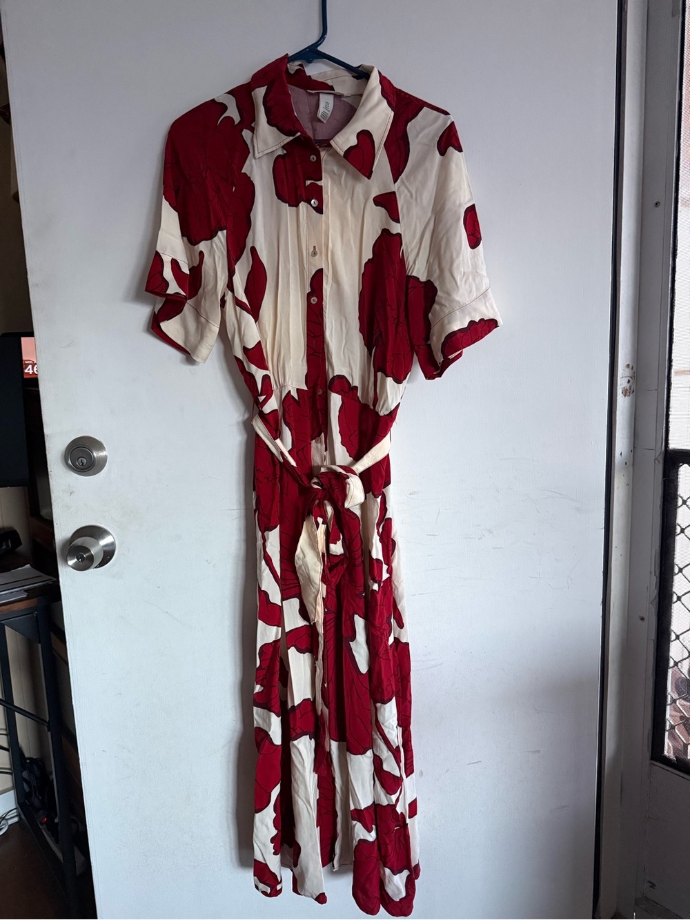 Button-Front Maxi Dress